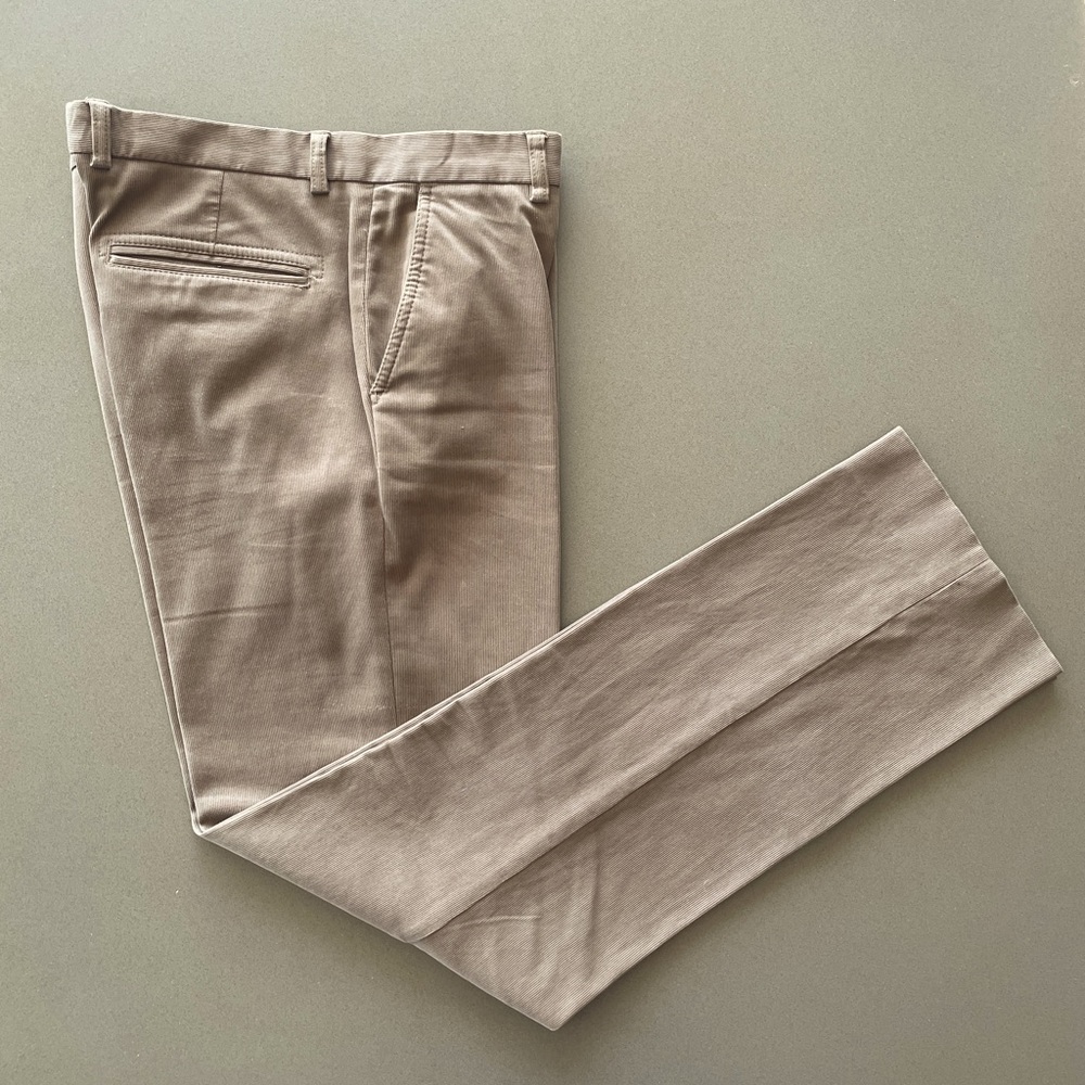 Zara khaki brown cotton pants
